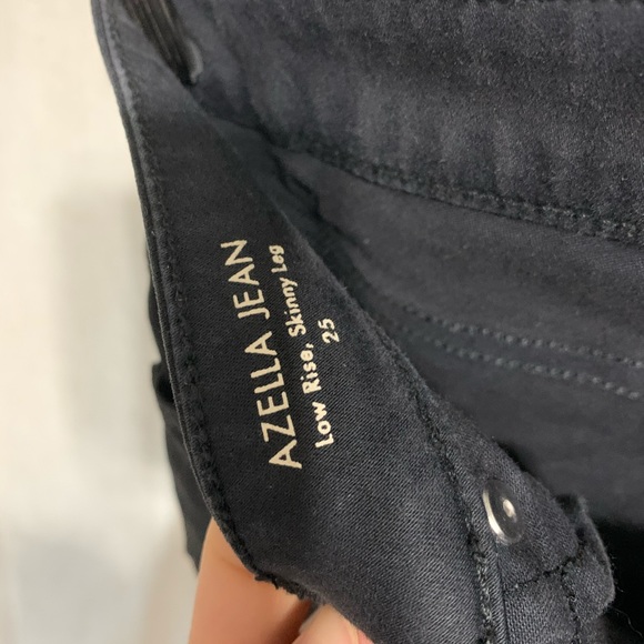 ELIE TAHARI Azella Coated Low Rise Skinny Jean - Picture 6 of 8